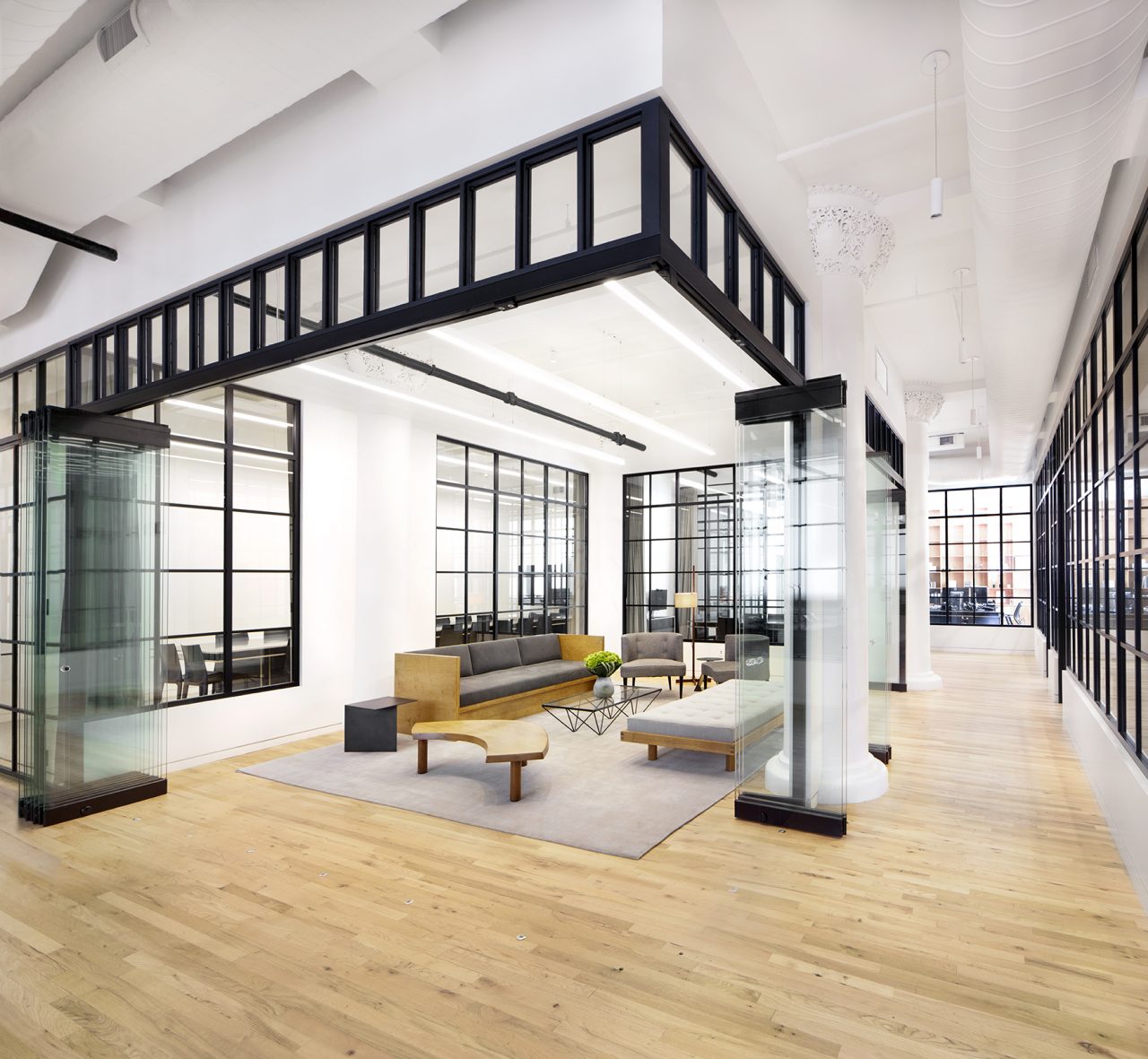 Interior view of Bleecker Street Office, New York (tacklebox architecture).