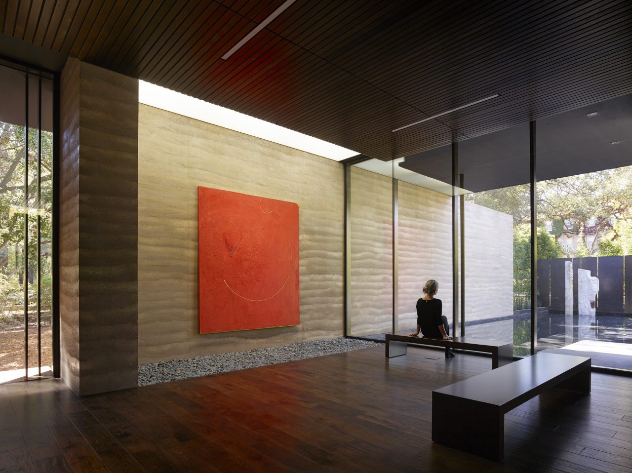 Interior view of Windhover Contemplative Center, Stanford (Aidlin Darling Design).