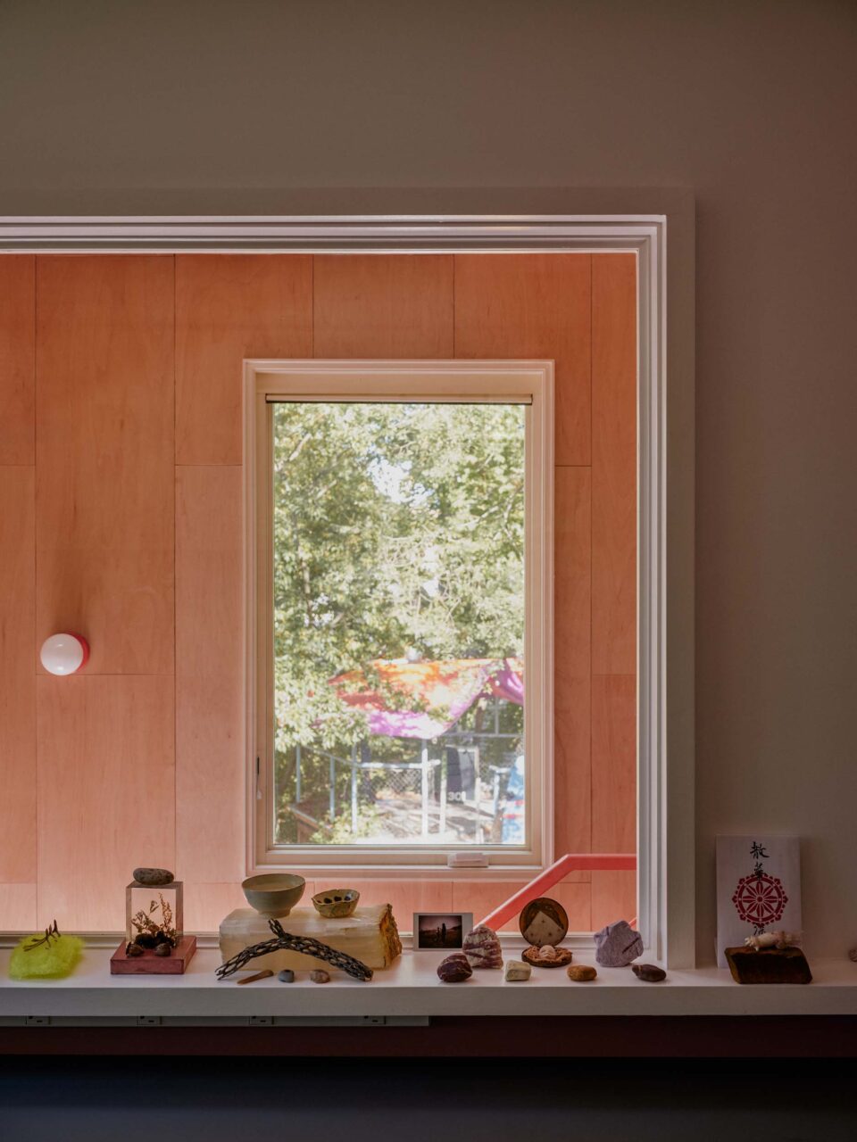 layered windows in a kitchen