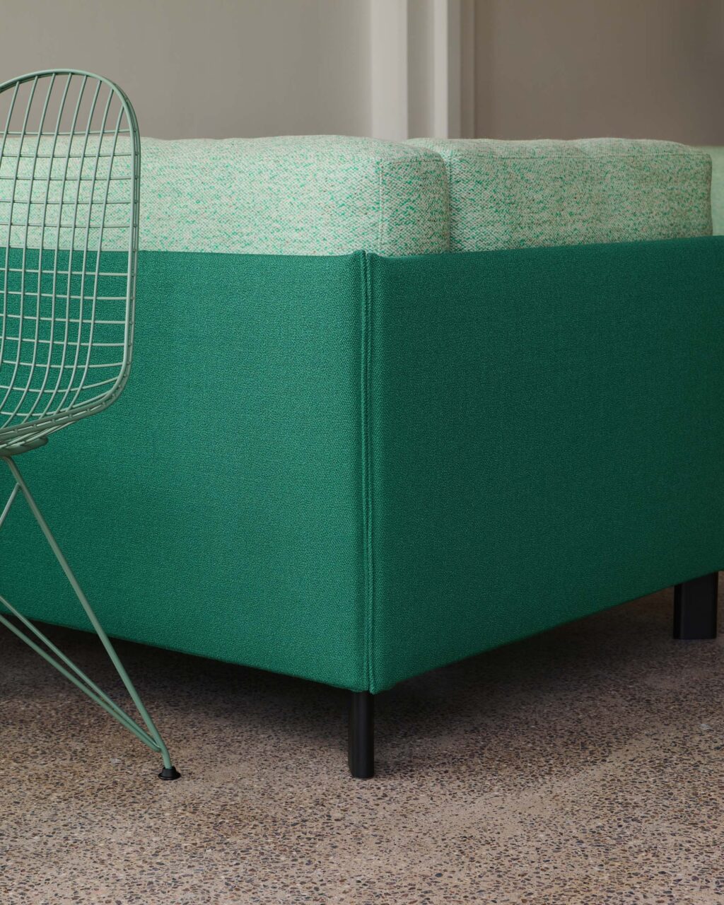 edge of sofa