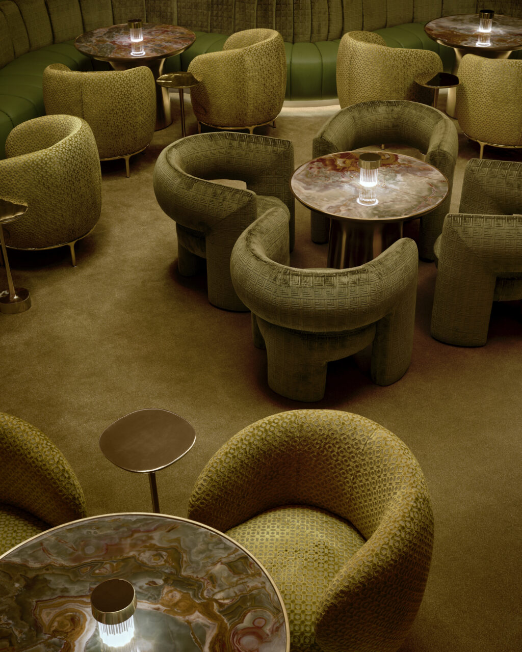green seats