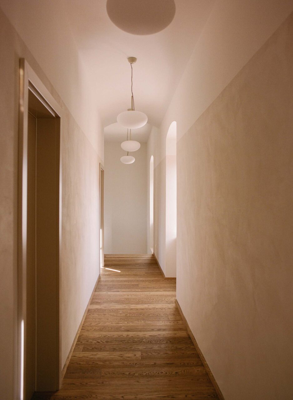The hallway designed by Some Place Studio for a castle makeover