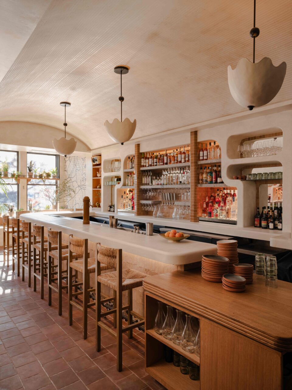 A bar wrapped in plaster at Theodora