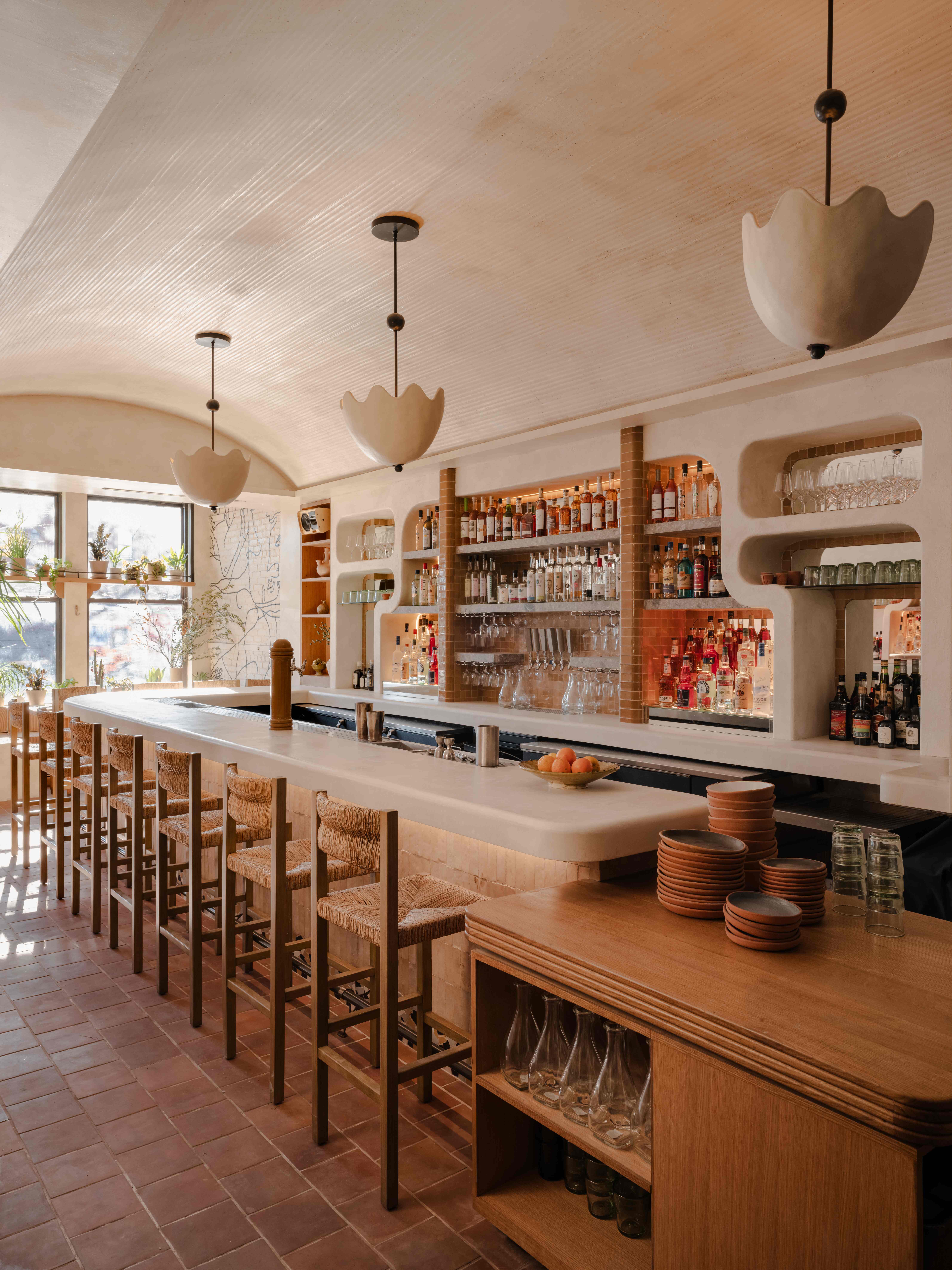 A bar wrapped in plaster at Theodora