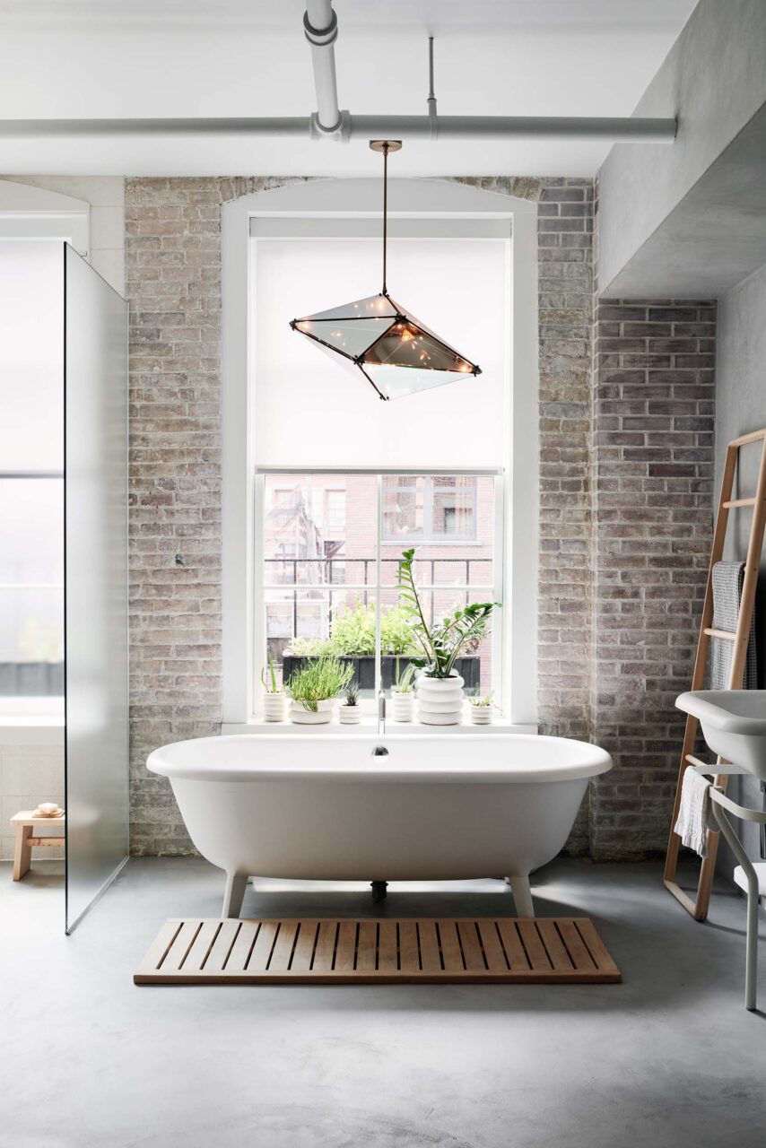 Lighting from Bec Brittain recall the forms of agave at an apartment