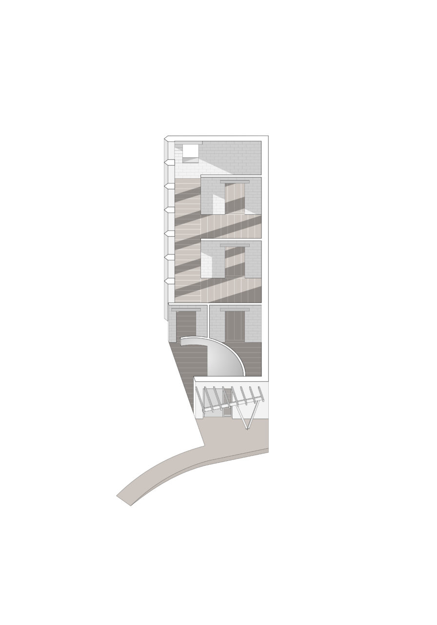 plan of triangle house