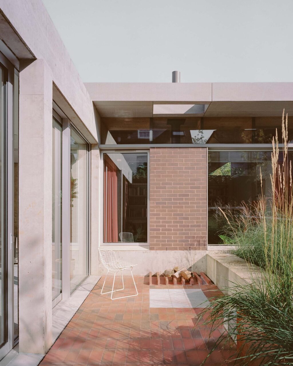 The garden of Six Columns collects runoff