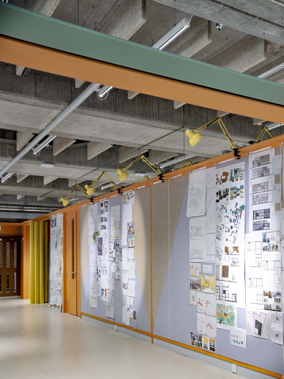 The new design of the Kent school references its brutalist history
