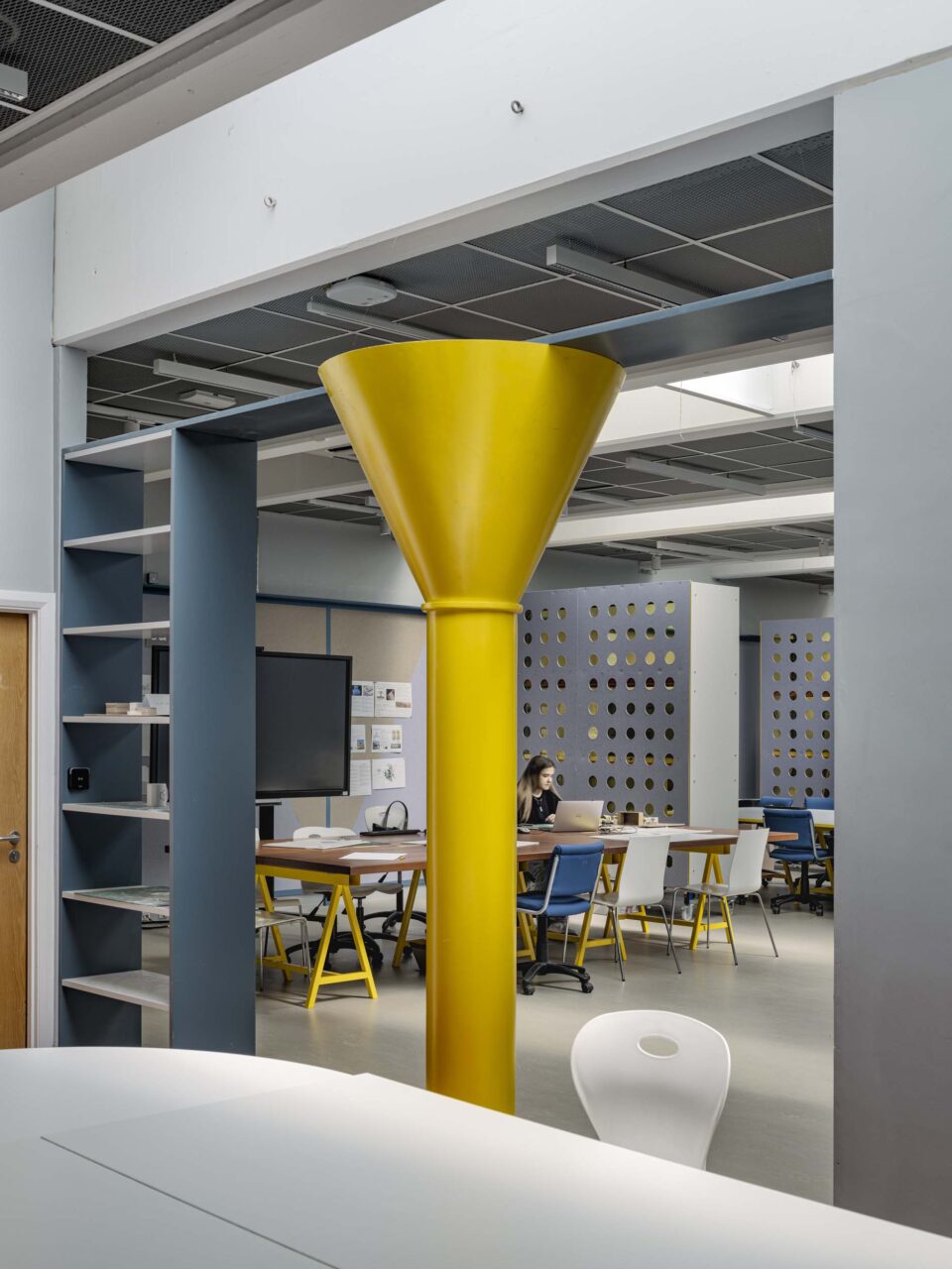 Kent School features fun columns by Sam Jacob Studio