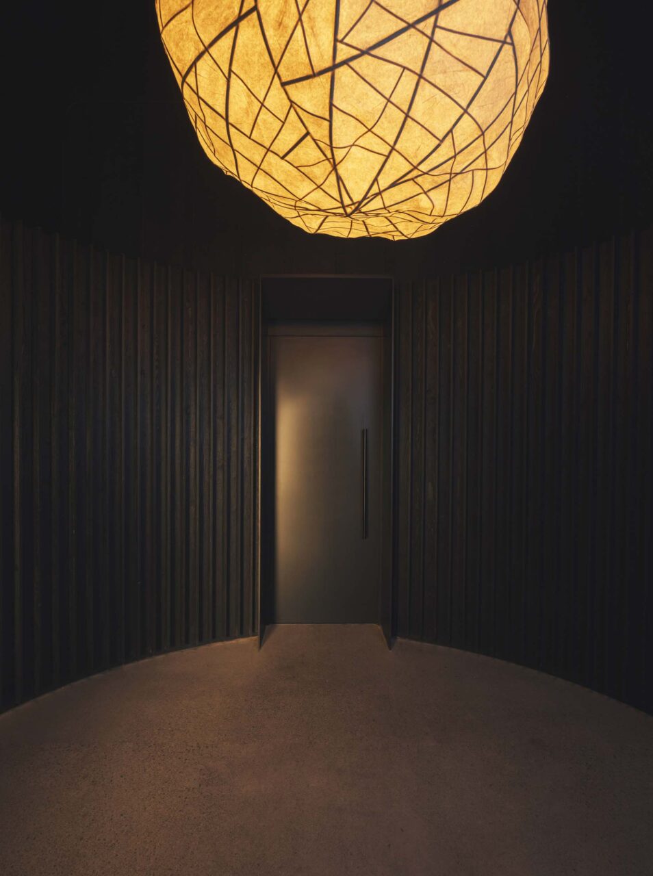 Lighting by Bennet Schlesinger is part of West of West's design for Antica Terra