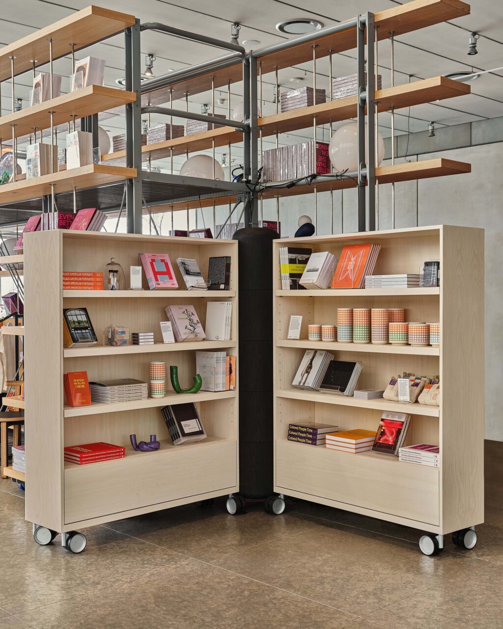 A bookcase designed by Office of Tangible Space for the Whitney Museum
