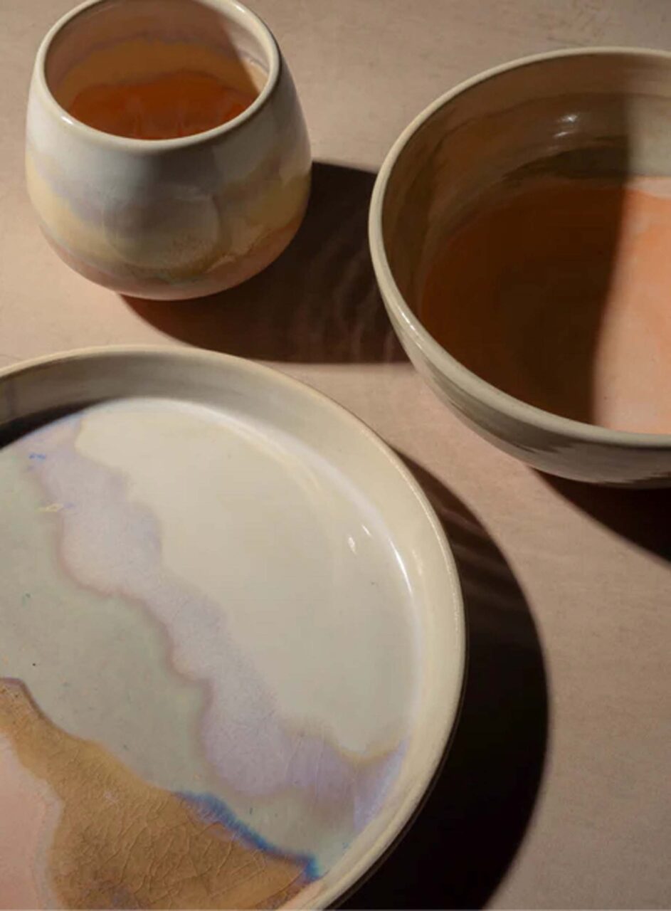 OWIU goods dinner set in rose quartz