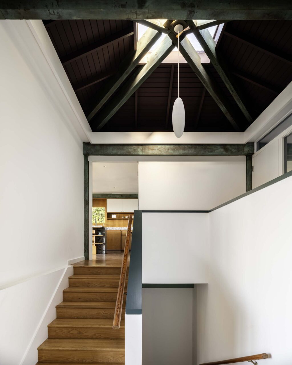 Exposed beams are a key element to the Jennings Residence in Los Angeles