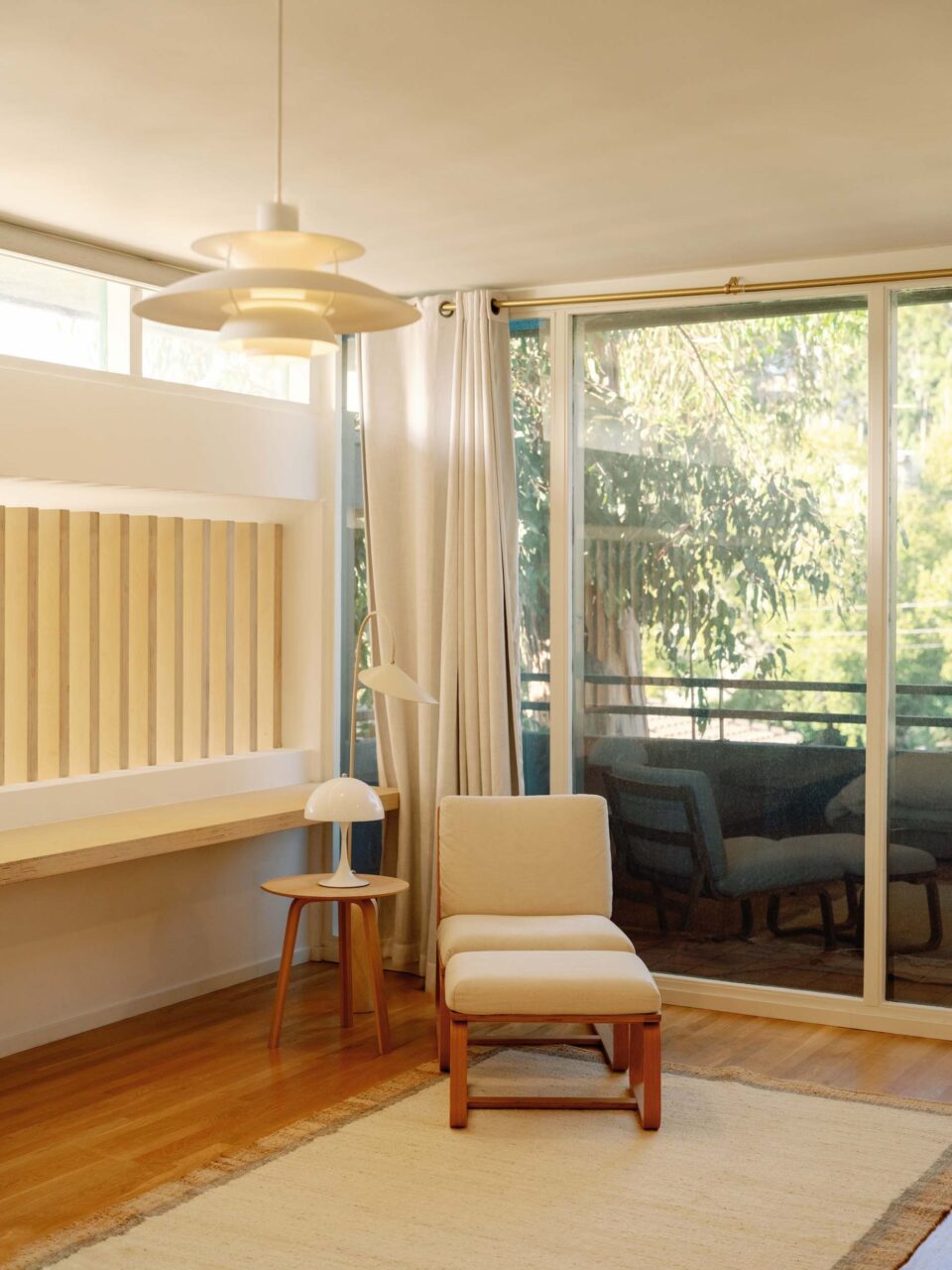 Duane incorporated lots of natural light and nature into the interior