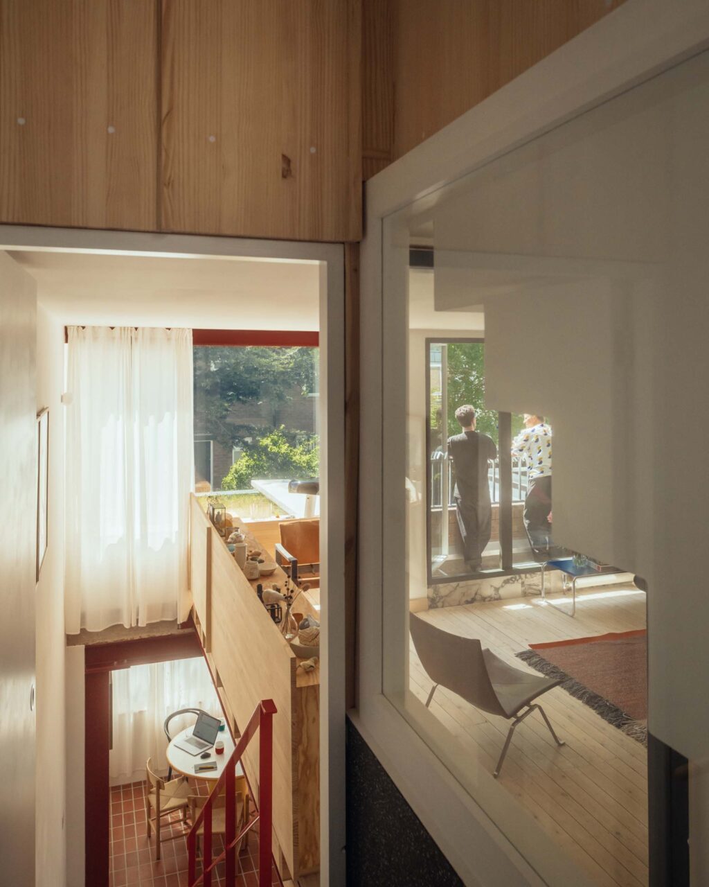 The view of the second floor from the stairs designed by Archmongers