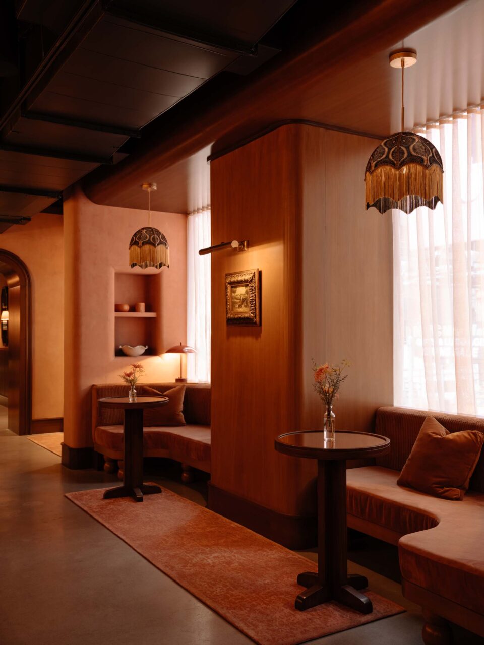 Banquettes at Charlie Fox