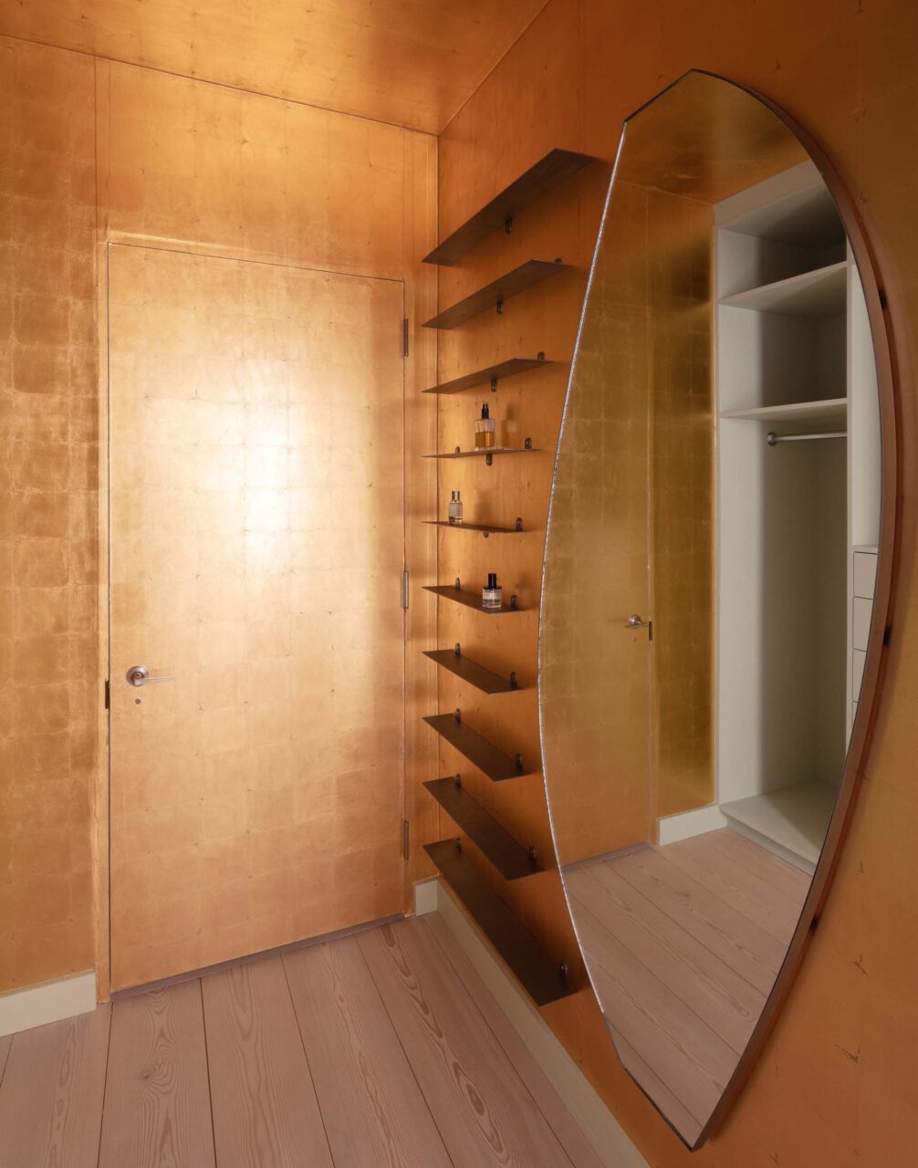 A gold-clad closet from O-N