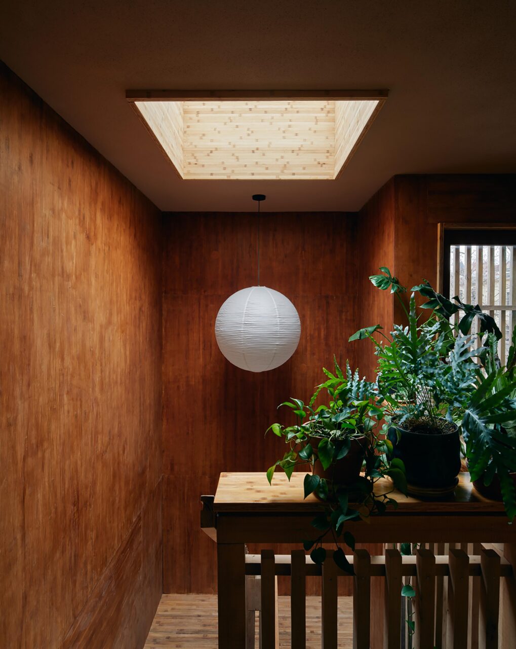 skylight in brown house in alley