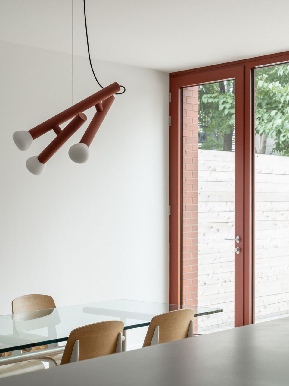 Red motifs are in a montreal duplex