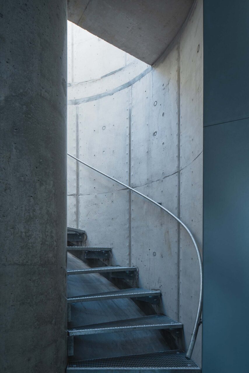 stairs at grain silo