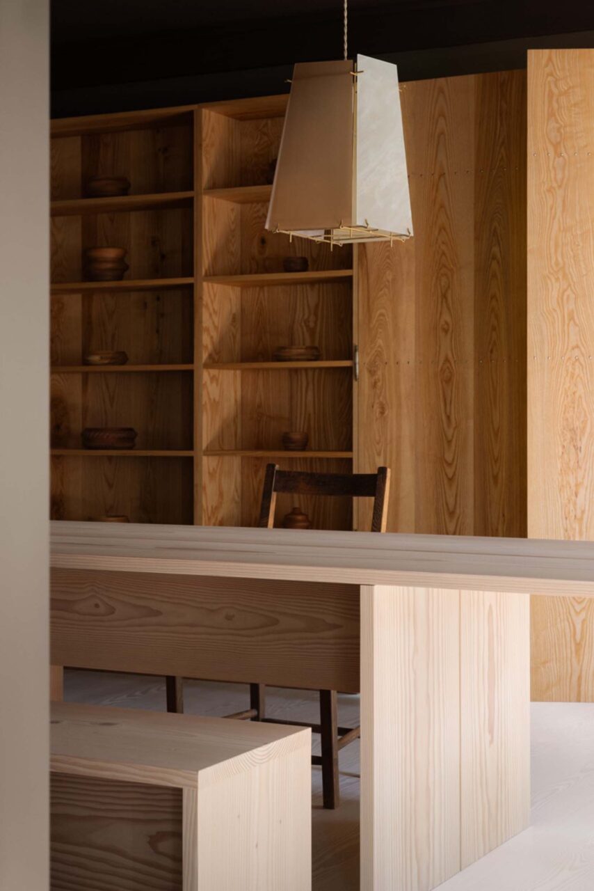table at dinesen home, now a guest house