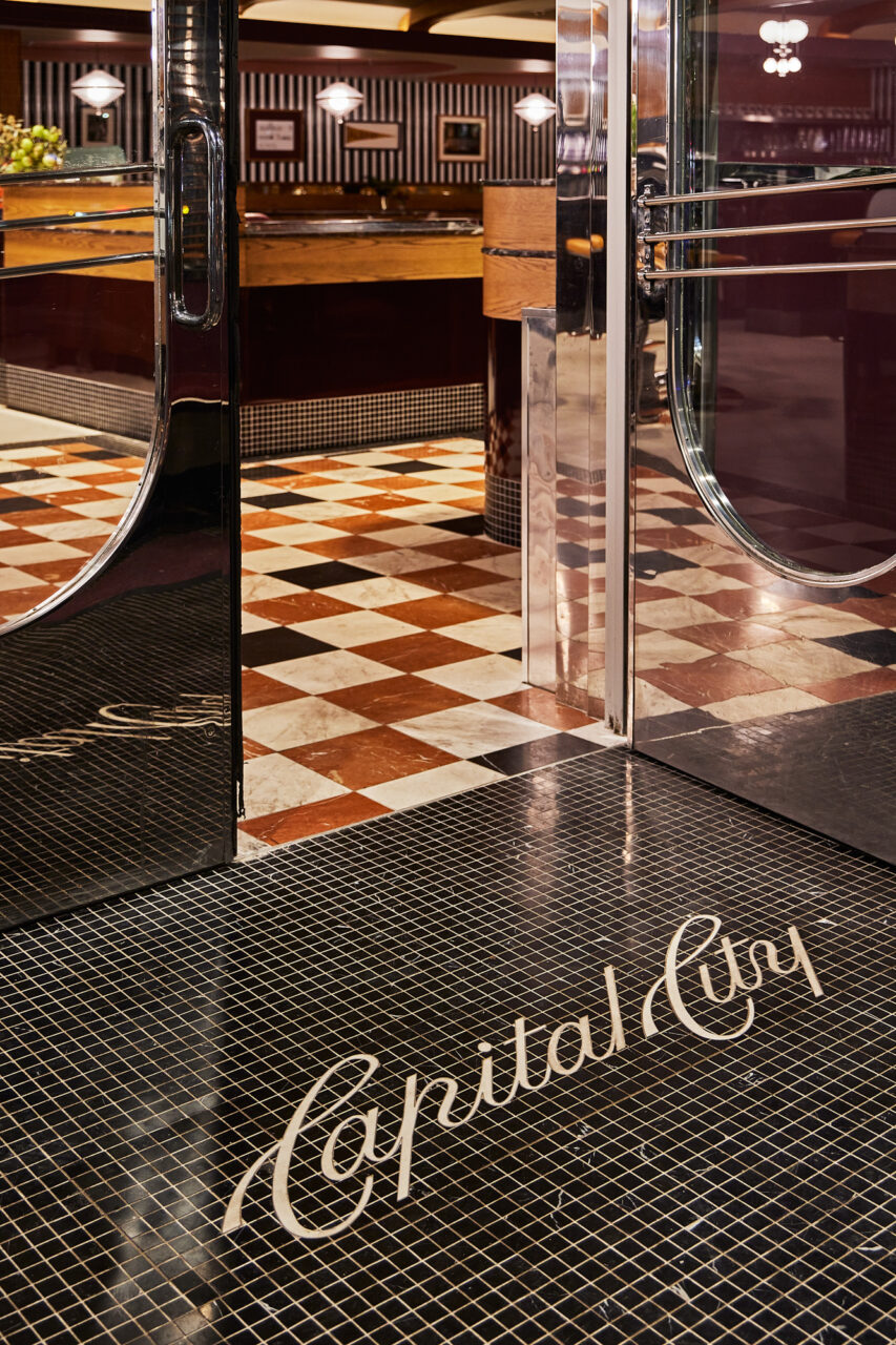 entrance to capital city diner