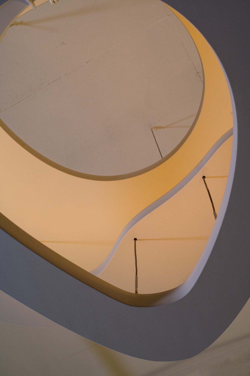 light fixture seen from below