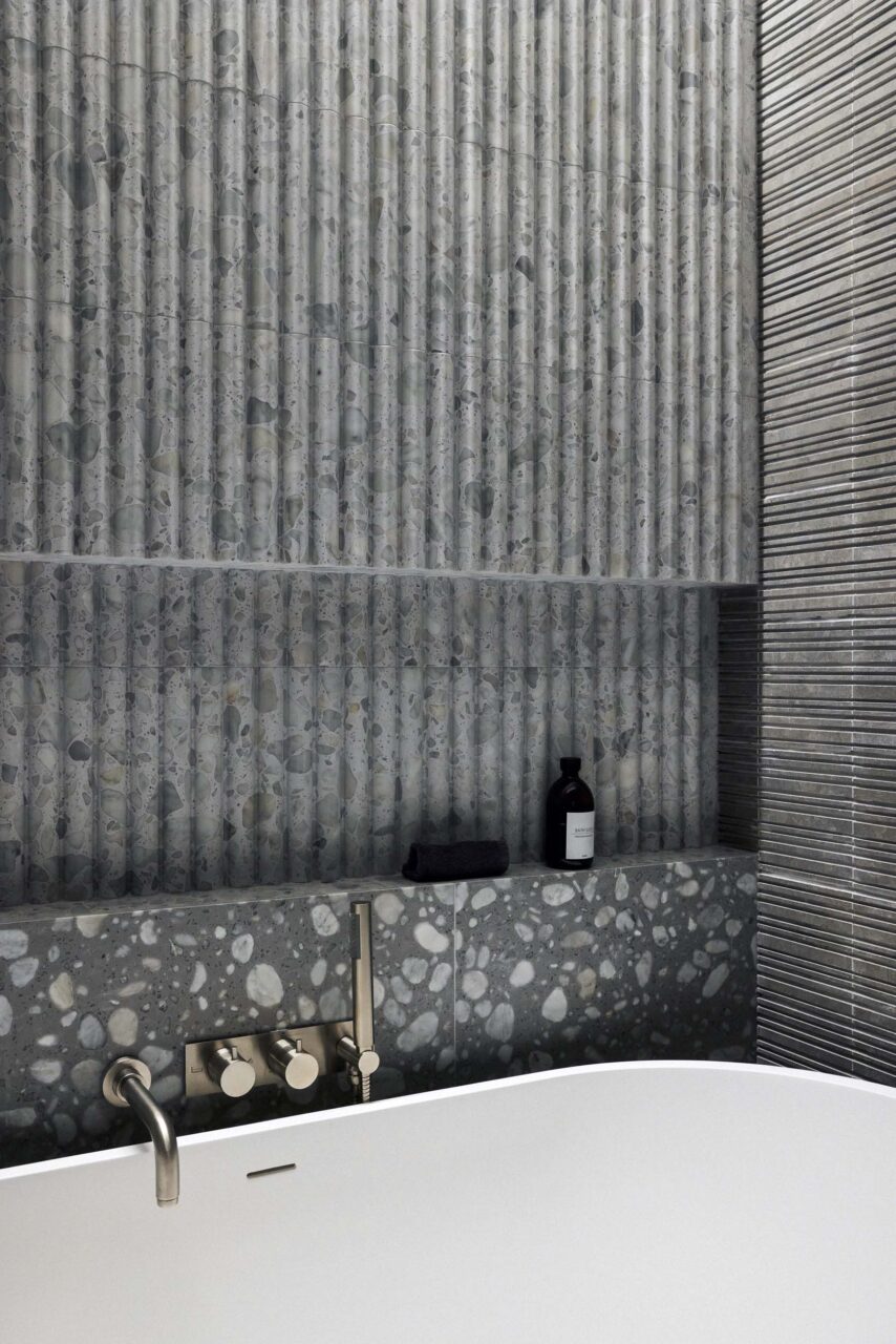 built in shelf over tub by keith burns