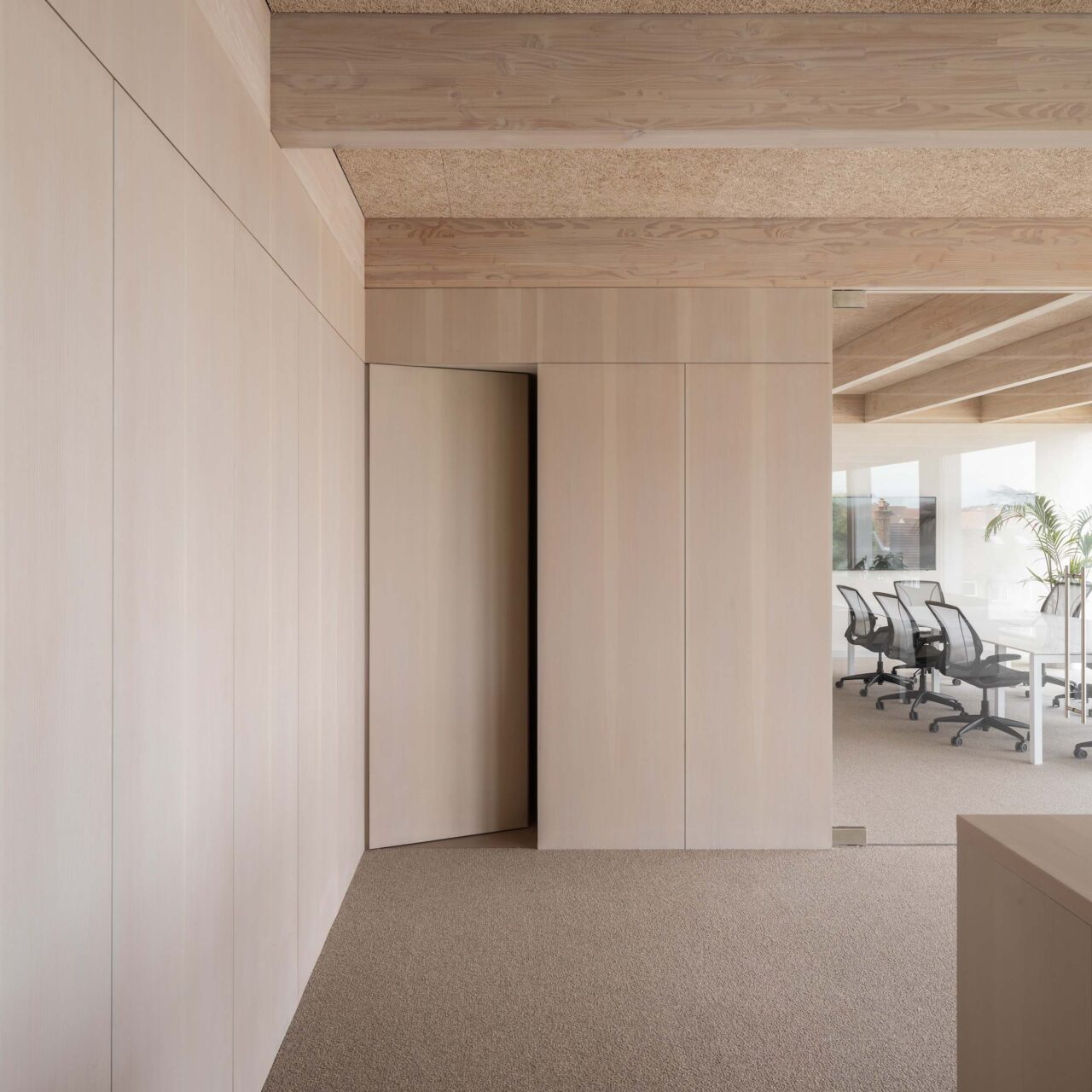 inside timber office in london