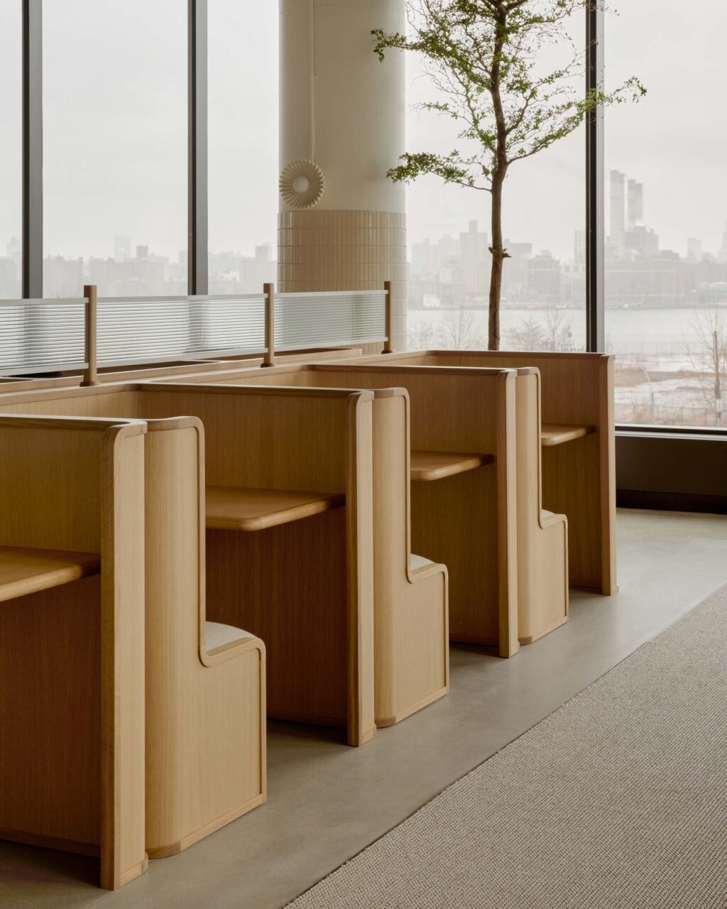 civilian designs booths in office