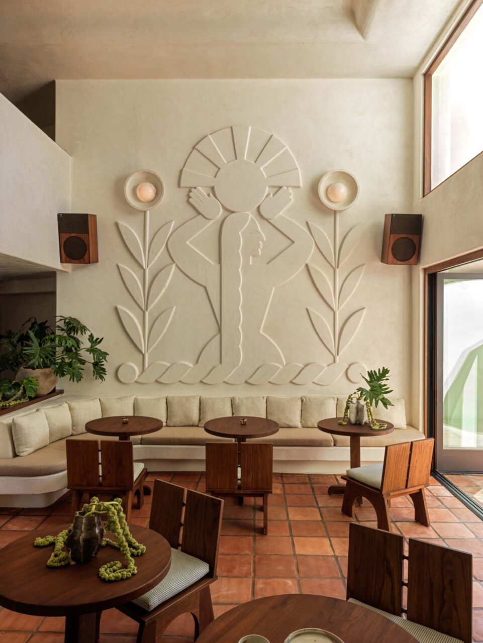 LAND designs mural at hotel lobby