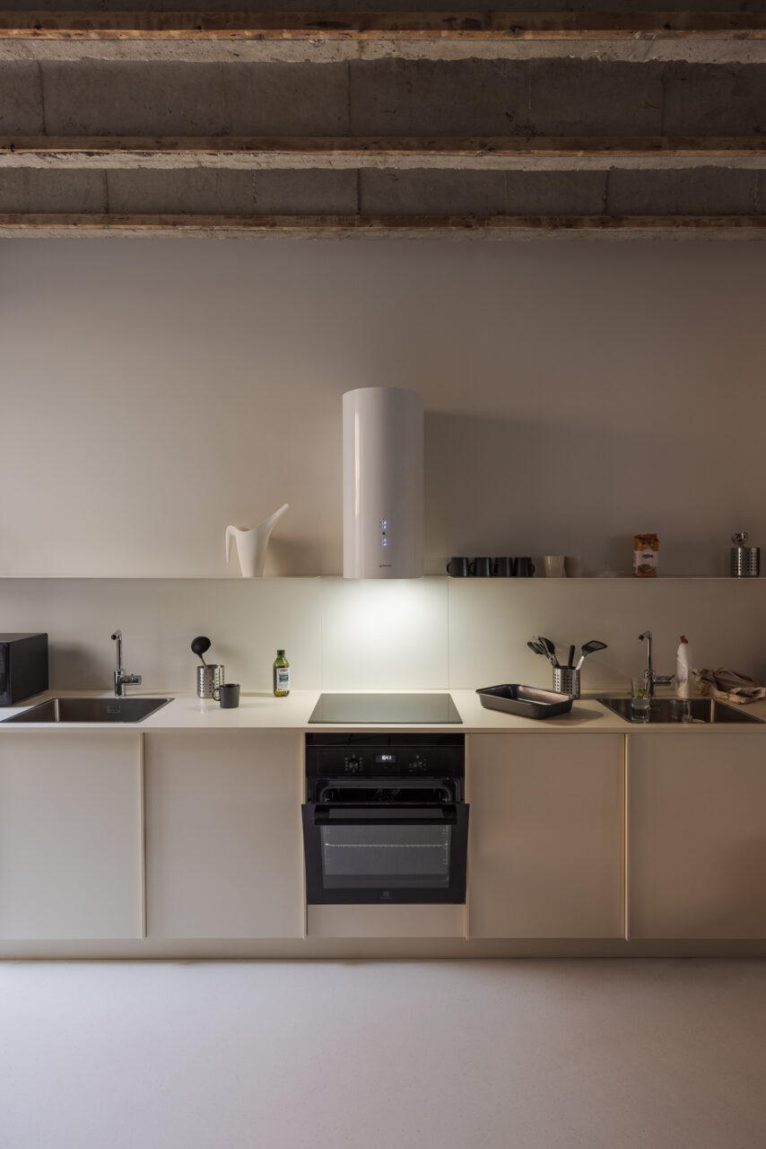 large communal kitchen by beef architekti