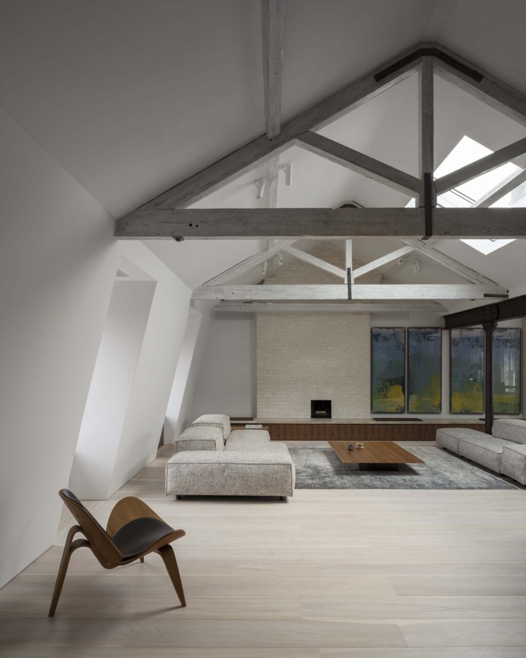 skylight over living room