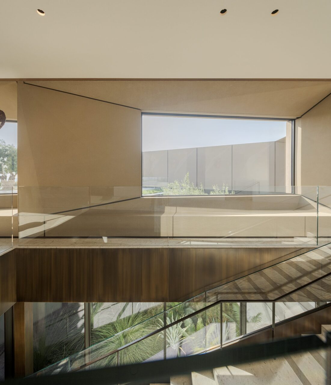 stairs lead to a window