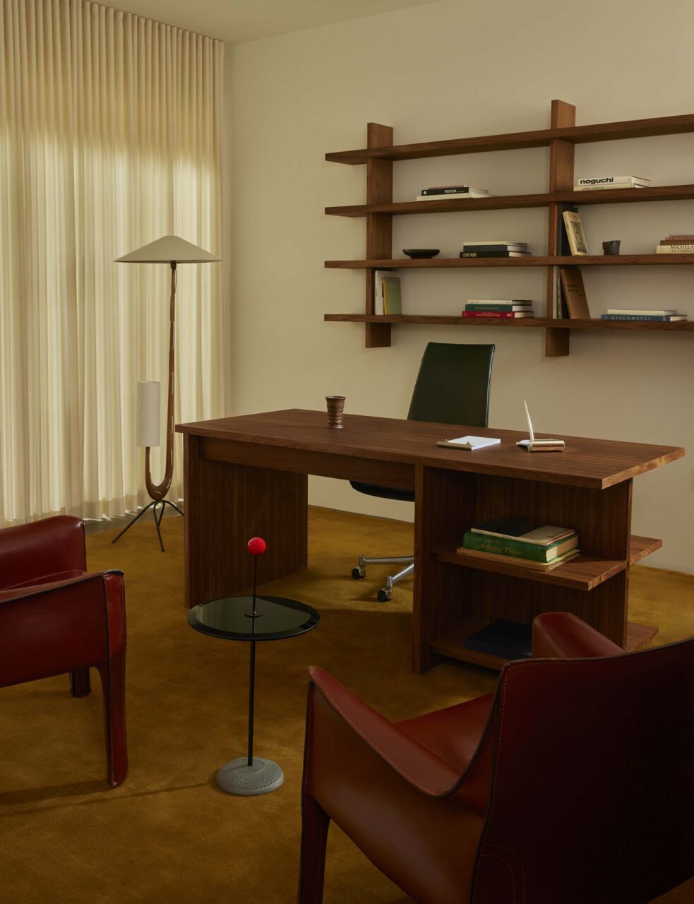executive office with carpeting