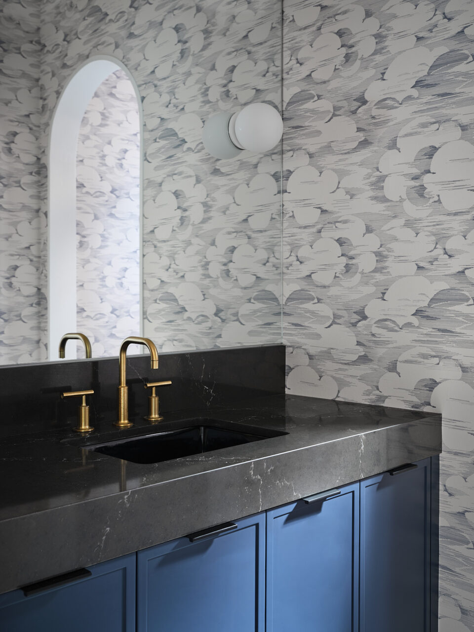 blue bathroom