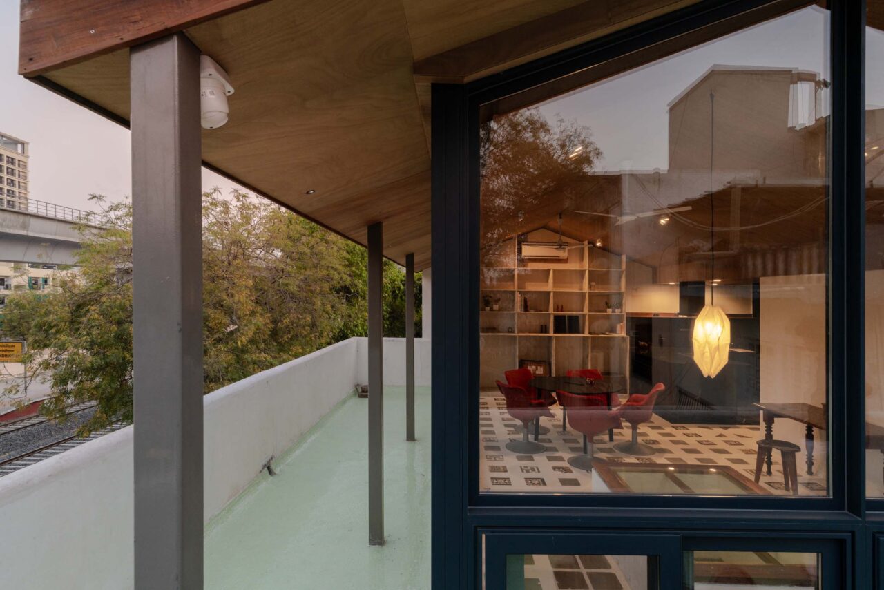 balcony and enclosed glass