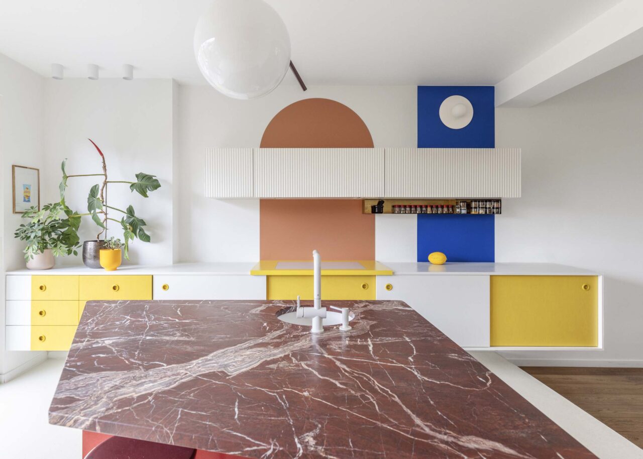 dries otten designs colorful kitchen