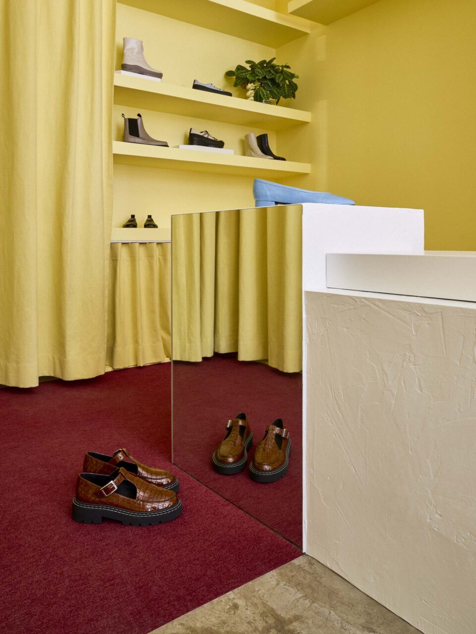 red carpet with shoes on them
