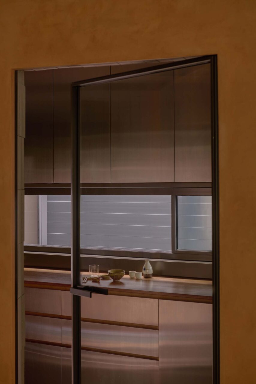 orange kitchen