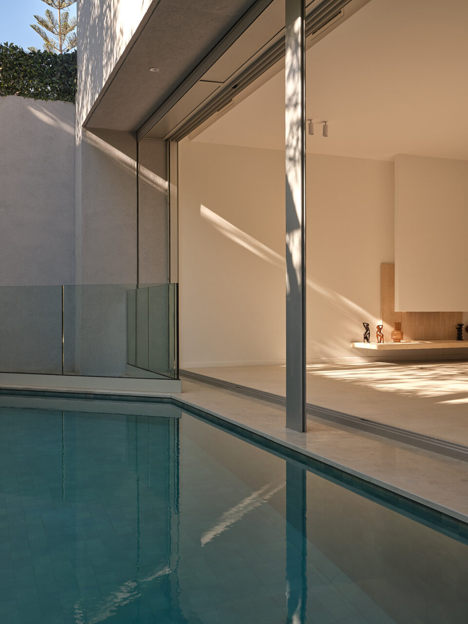 pool and garden
