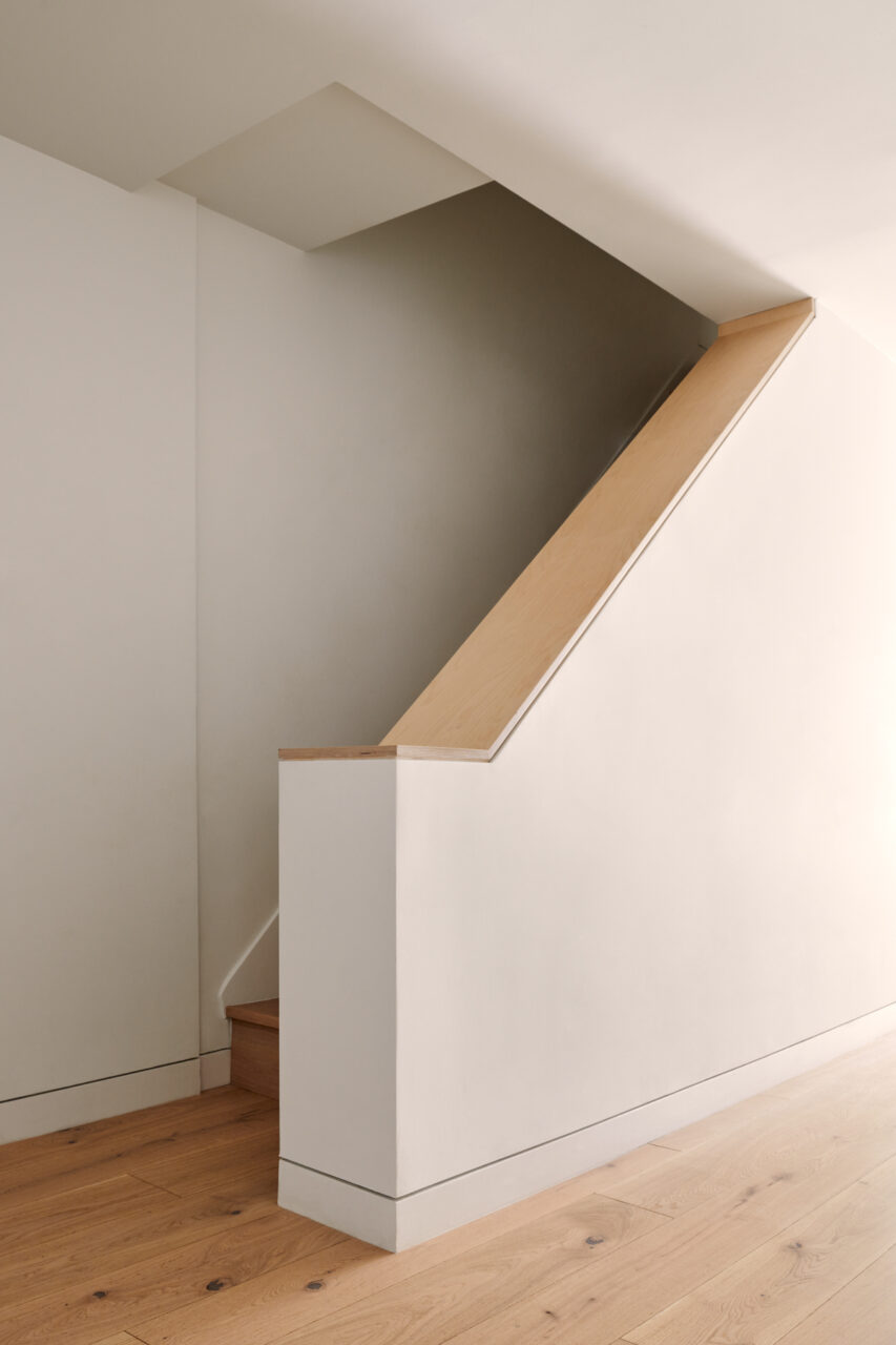 staircase with heavy rails