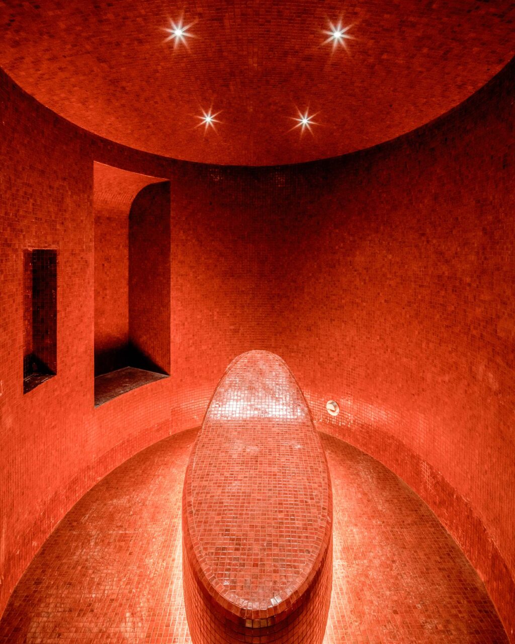 red steam room