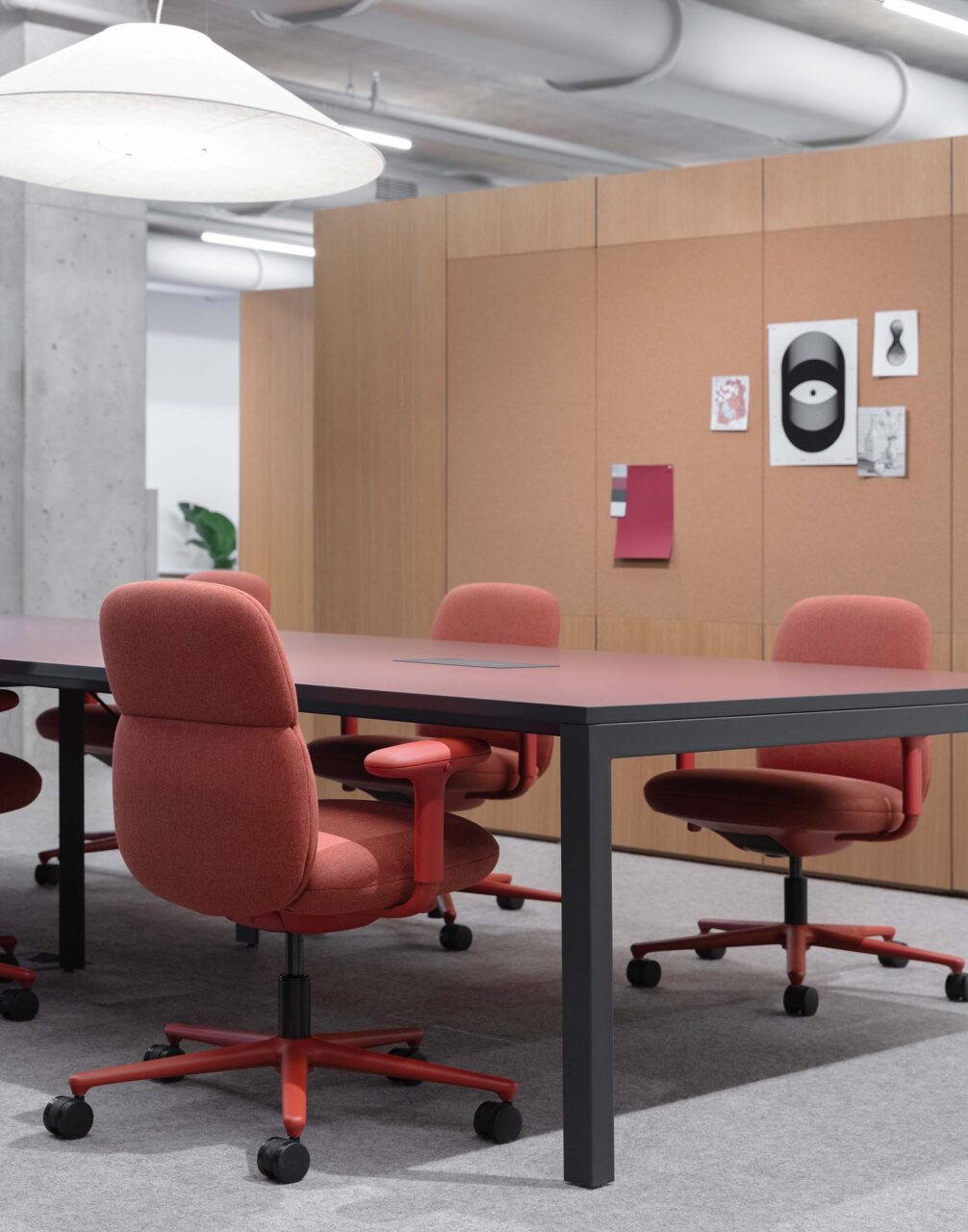 task chairs around table