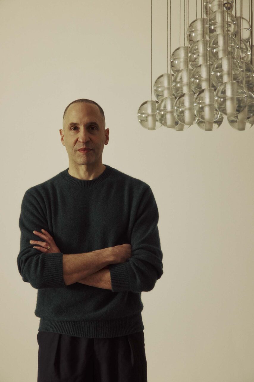 omer arbel next to lights