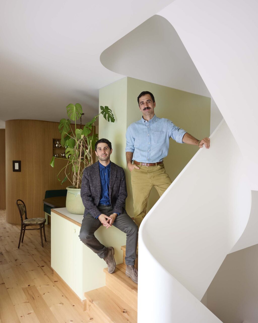 grt architects on stairs