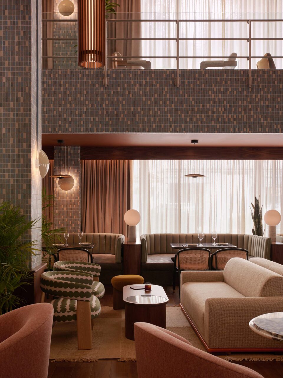 lobby with upper mezzanine
