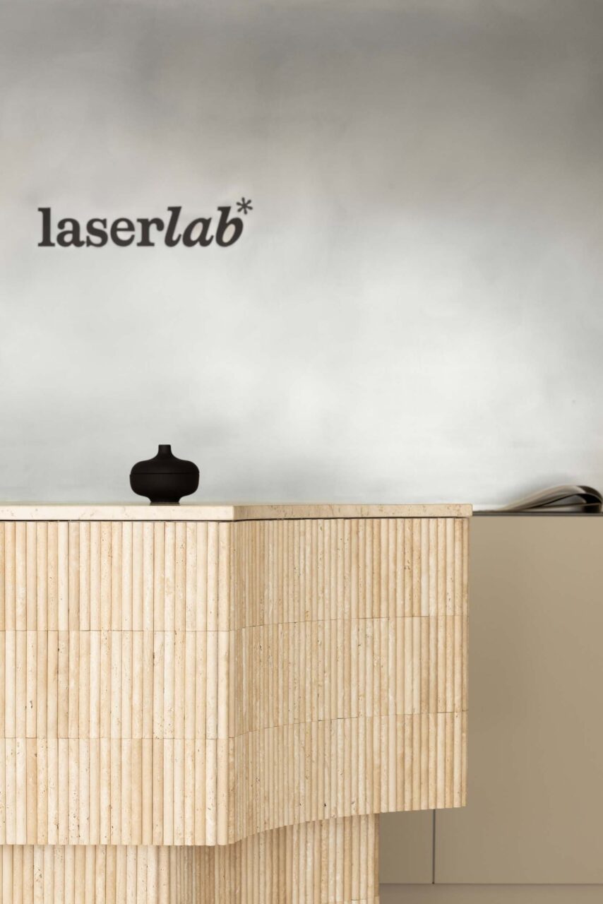 laserlab logo on wall