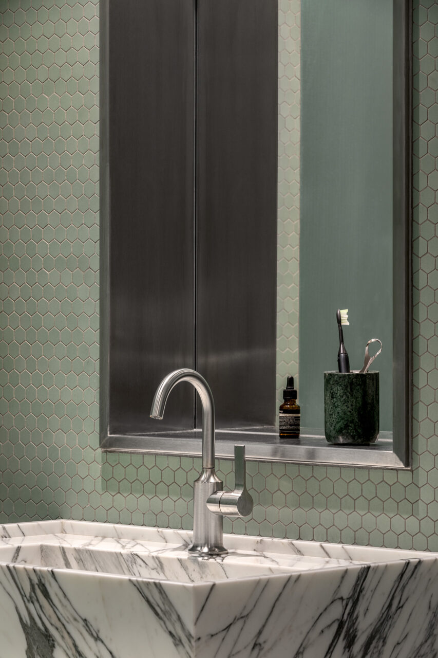 green bathroom