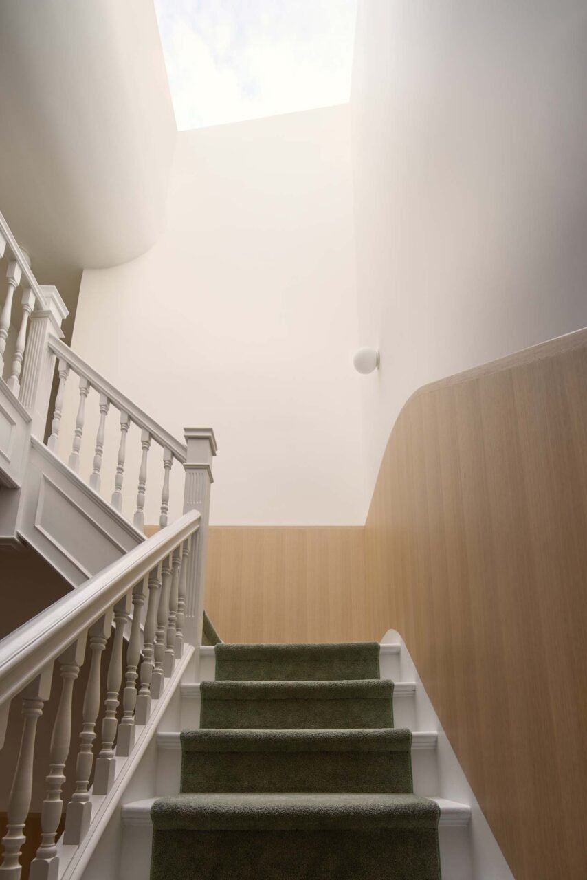 stairs and skylight